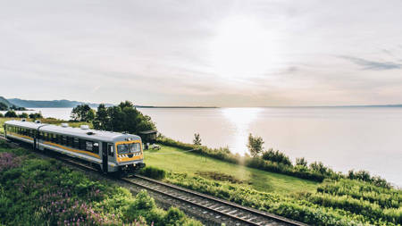 Train with the landscape
