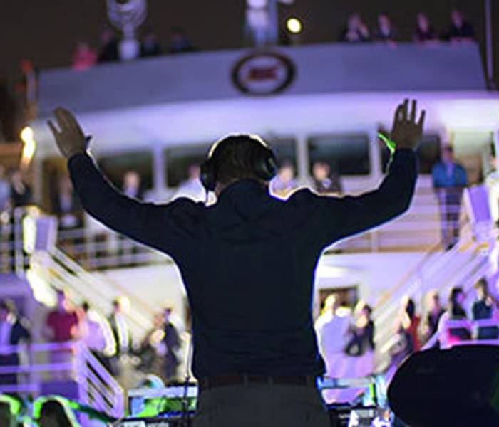 DJ on the boat