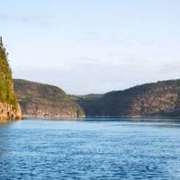 Vue du Fjord du Saguenay à bord d'un Zodiac