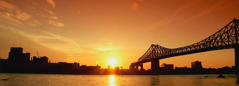 Jacques Cartier Bridge at sunset