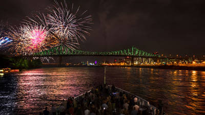 Croisière feux d'artifices à Montréal