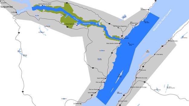  Portrait map of the St. Lawrence River