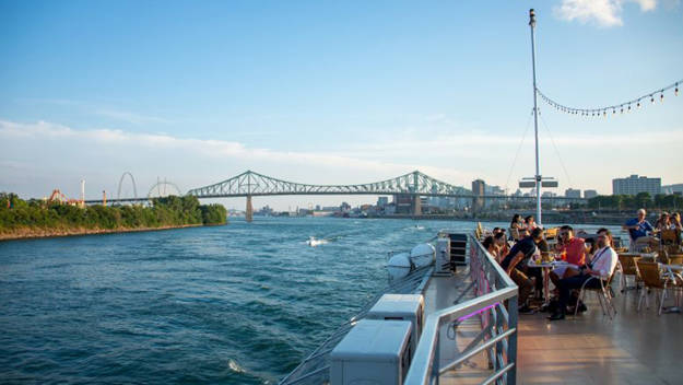 View of the Jacques-Cartier Bridge