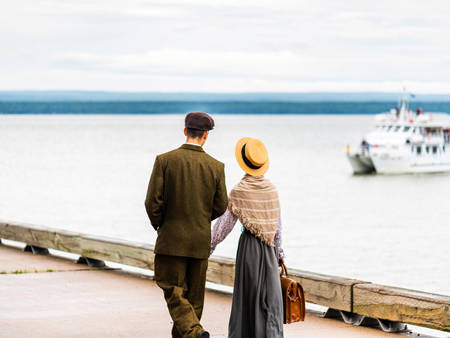 Comédiens sur Grosse-Île