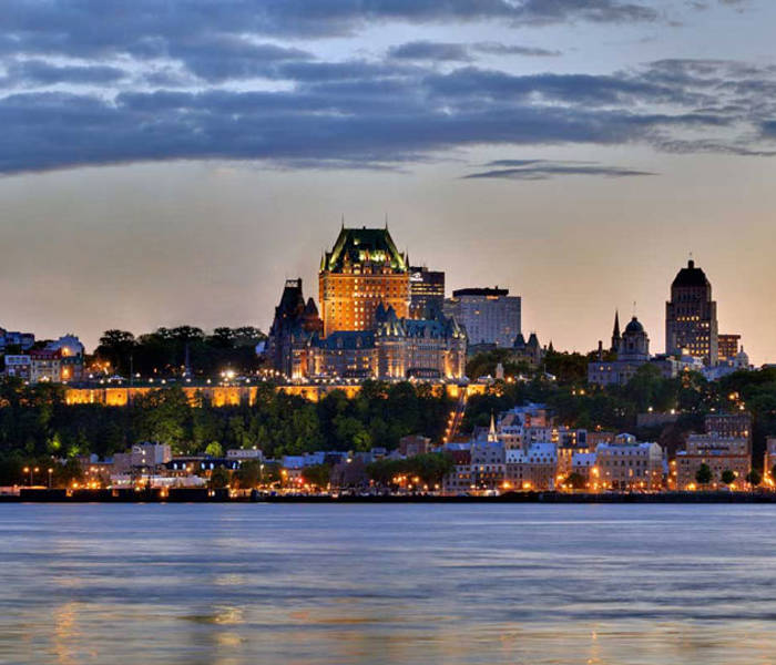 Evening in Quebec city