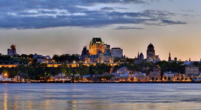 Evening in Quebec city