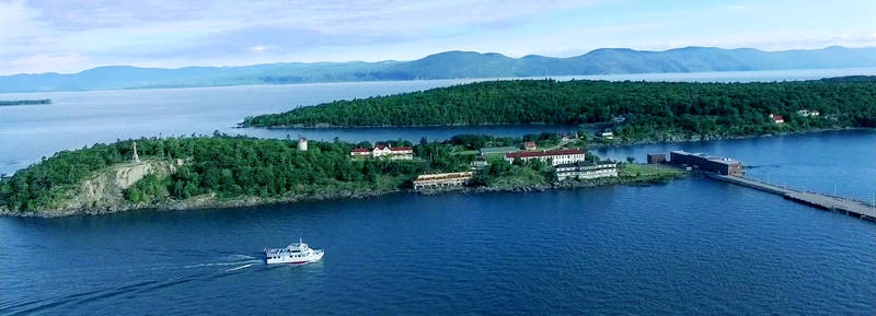 Vue aérienne de Grosse-île