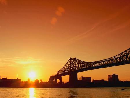 Jacques Cartier Bridge at sunset