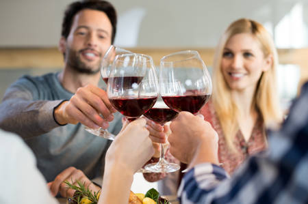 Cheers with friends
