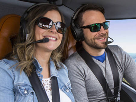 Couple in the helicopter
