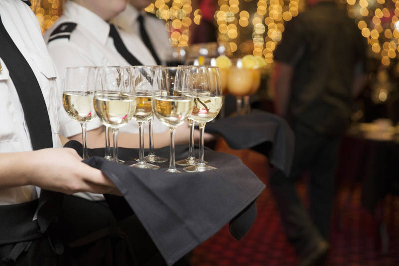 Wine during the service