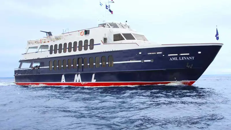 Close-up view of the AML Levant